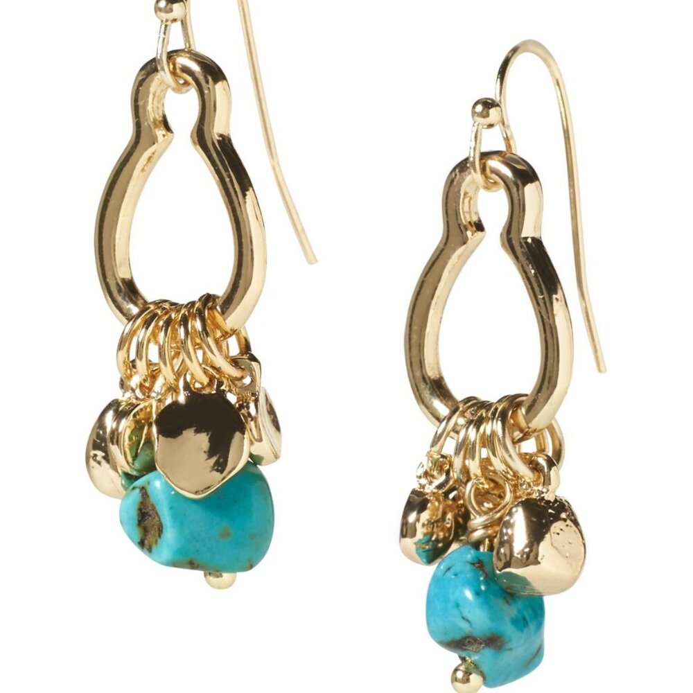 3pc LOT BANANA REPUBLIC + LEE By LEE ANGEL Multi-color Crystal & Stone Earrings - Picture 5 of 6
